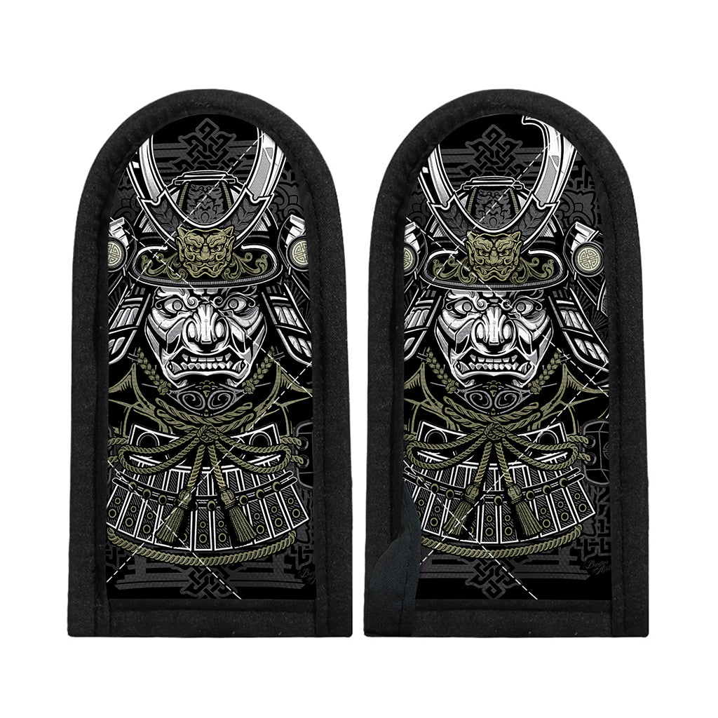 Japanese Samurai Warrior Print Skillet Handle Cover