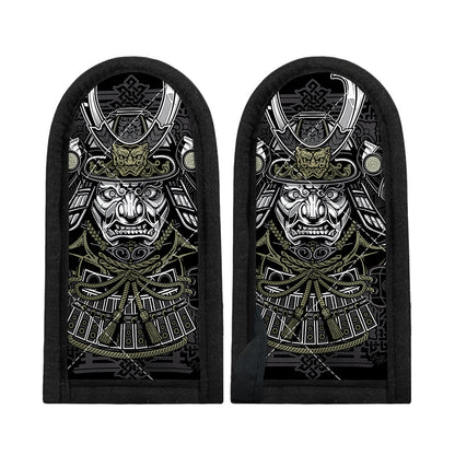 Japanese Samurai Warrior Print Skillet Handle Cover