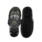 Japanese Samurai Warrior Print Slippers
