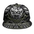 Japanese Samurai Warrior Print Snapback Cap