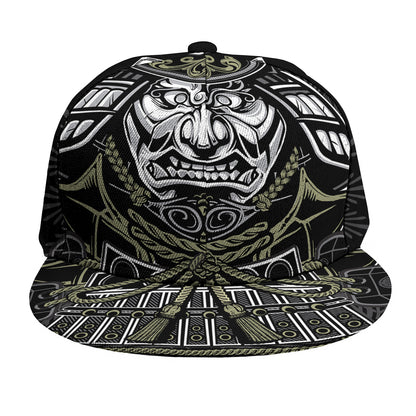 Japanese Samurai Warrior Print Snapback Cap