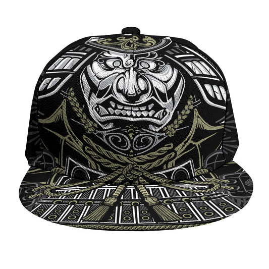 Japanese Samurai Warrior Print Snapback Cap