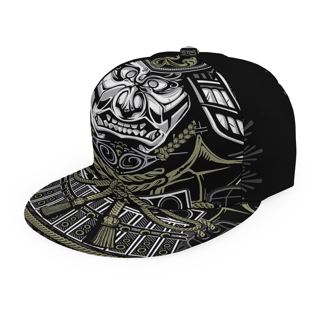 Japanese Samurai Warrior Print Snapback Cap