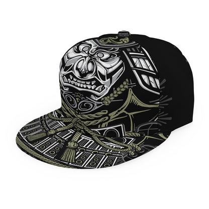 Japanese Samurai Warrior Print Snapback Cap