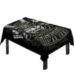 Japanese Samurai Warrior Print Tablecloth