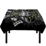 Japanese Samurai Warrior Print Tablecloth