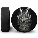 Japanese Samurai Warrior Print Tire Cover