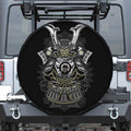 Japanese Samurai Warrior Print Tire Cover With Camera Hole