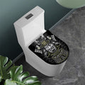 Japanese Samurai Warrior Print Toilet Lid Cover