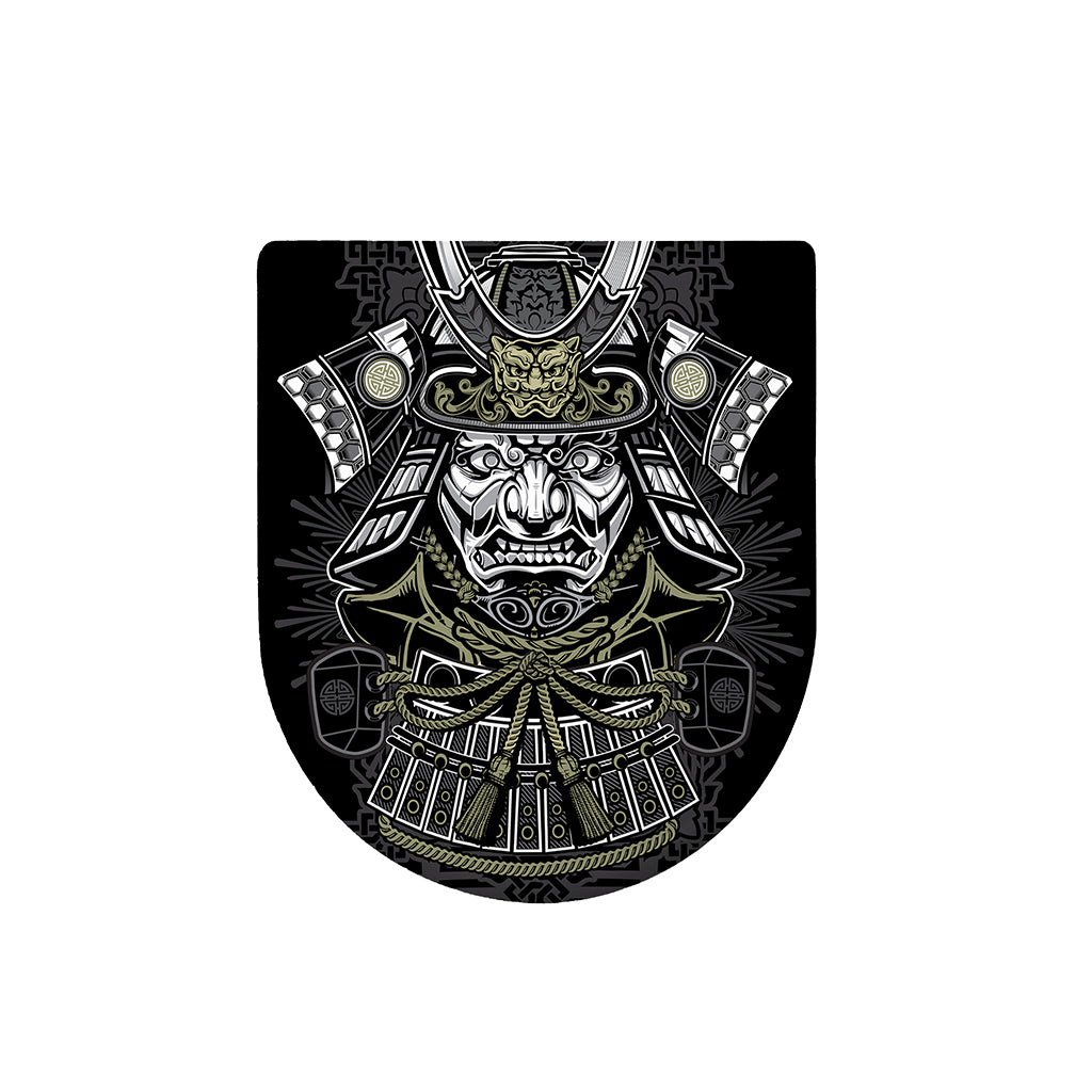 Japanese Samurai Warrior Print Toilet Lid Cover