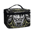 Japanese Samurai Warrior Print Travel Makeup Bag