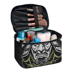 Japanese Samurai Warrior Print Travel Makeup Bag