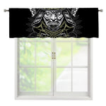 Japanese Samurai Warrior Print Window Valance