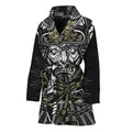 Japanese Samurai Warrior Print Women's Bathrobe