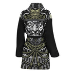 Japanese Samurai Warrior Print Women's Bathrobe