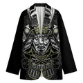 Japanese Samurai Warrior Print Women's Blazer
