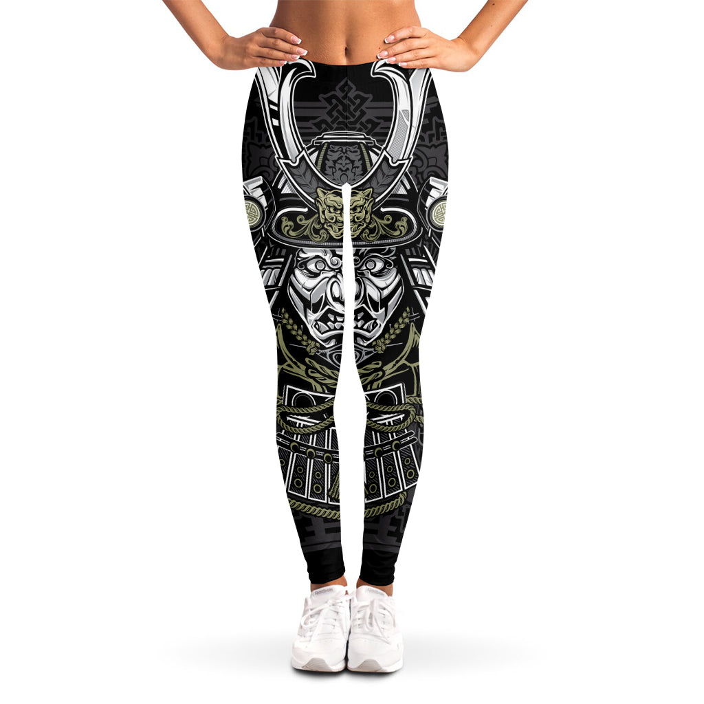 Japanese Samurai Warrior Print Women's Leggings