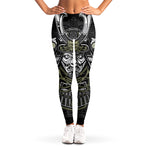 Japanese Samurai Warrior Print Women's Leggings