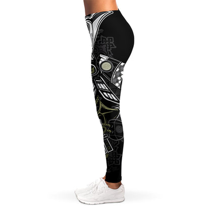 Japanese Samurai Warrior Print Women's Leggings