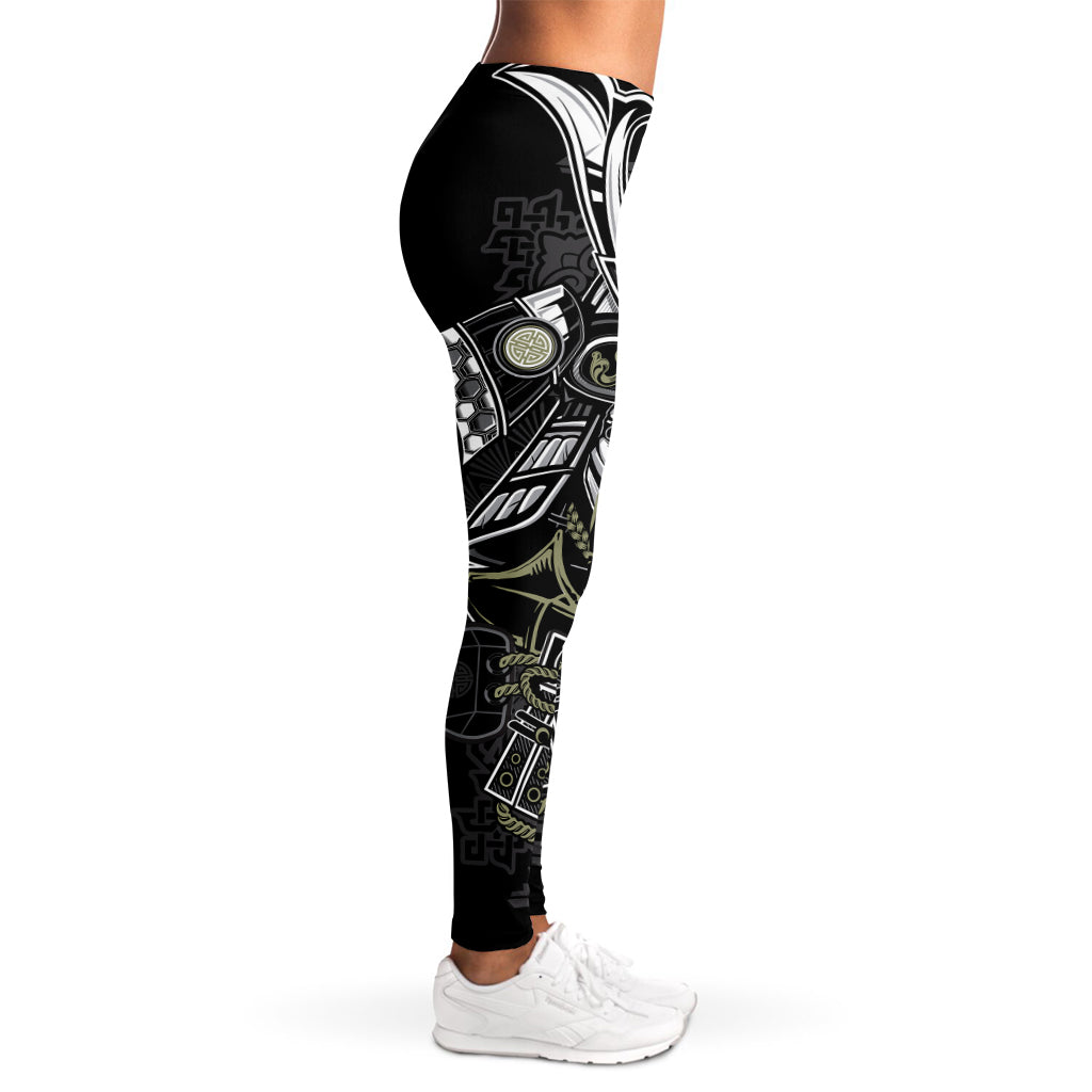 Japanese Samurai Warrior Print Women's Leggings