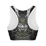 Japanese Samurai Warrior Print Women's Sports Bra