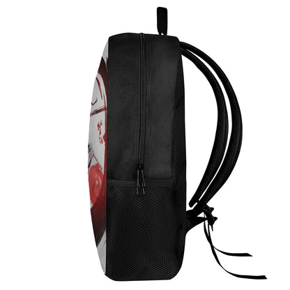 Japanese Samurai Woman Print 17 Inch Backpack