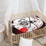 Japanese Samurai Woman Print Baby Crib Sheet