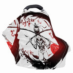Japanese Samurai Woman Print Baby Seat Cover