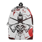 Japanese Samurai Woman Print Backpack