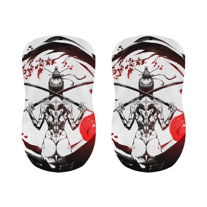 Japanese Samurai Woman Print Bar Stool Covers