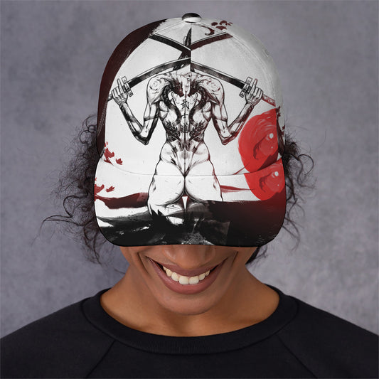 Japanese Samurai Woman Print Baseball Cap