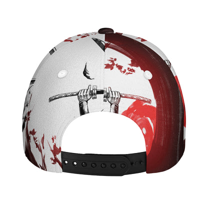 Japanese Samurai Woman Print Baseball Cap