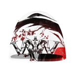 Japanese Samurai Woman Print Beanie