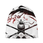 Japanese Samurai Woman Print Beanie
