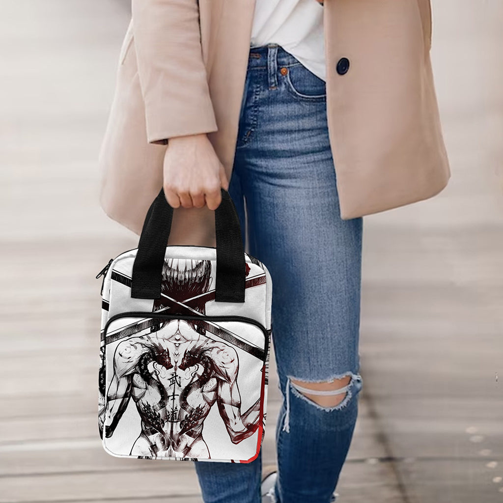 Japanese Samurai Woman Print Bible Tote Bag