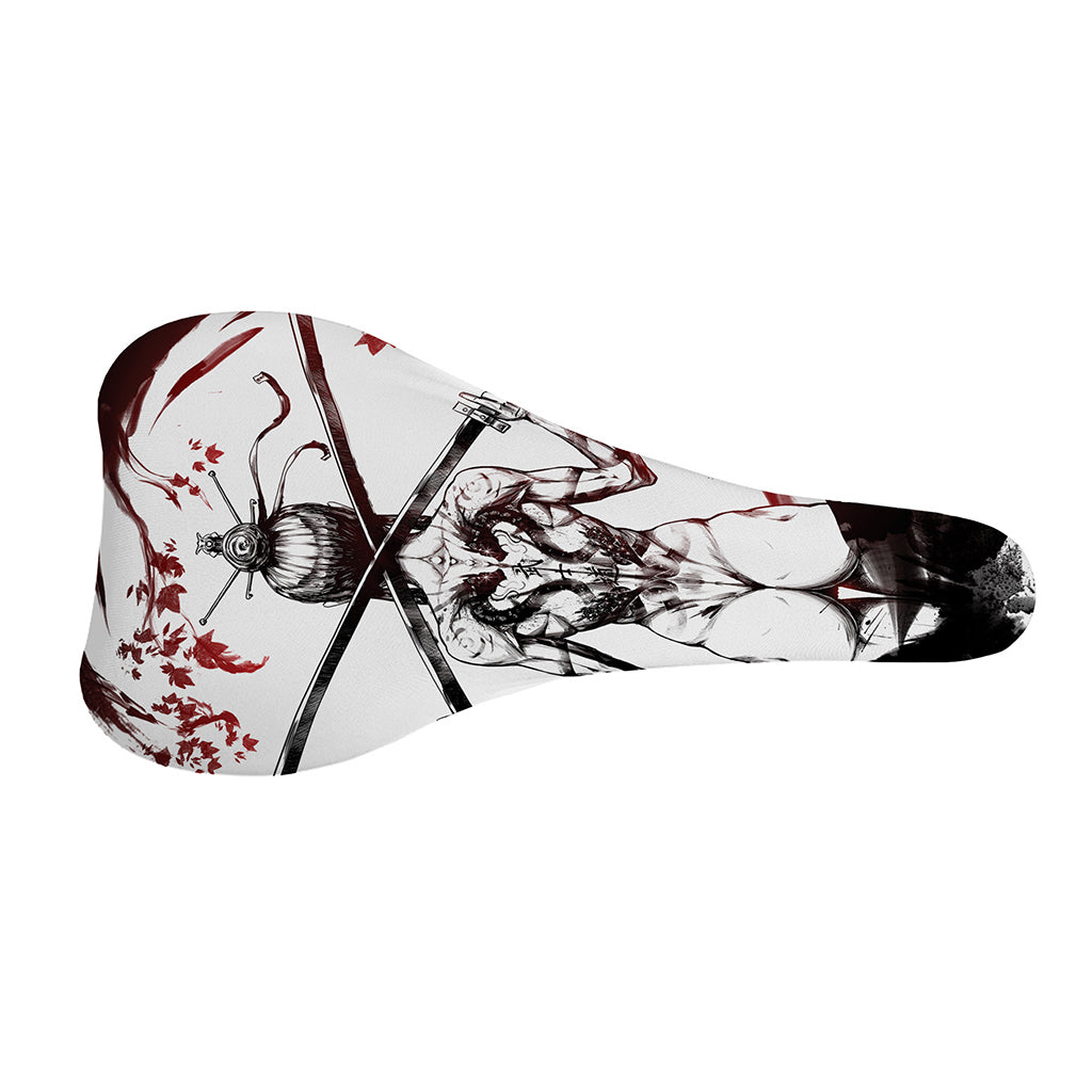 Japanese Samurai Woman Print Bicycle Seat Cover