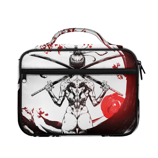 Japanese Samurai Woman Print Briefcase Bible Bag