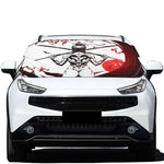 Japanese Samurai Woman Print Car Windshield Snow Cover