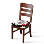 Japanese Samurai Woman Print Chair Cushion Cover