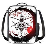 Japanese Samurai Woman Print Crossbody Lunch Bag