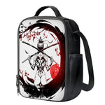 Japanese Samurai Woman Print Crossbody Lunch Bag
