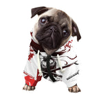 Japanese Samurai Woman Print Dog Zip Up Hoodie