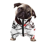Japanese Samurai Woman Print Dog Zip Up Jacket