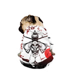 Japanese Samurai Woman Print Dog Zip Up Jacket