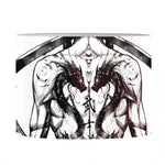 Japanese Samurai Woman Print Drum Lamp Shade