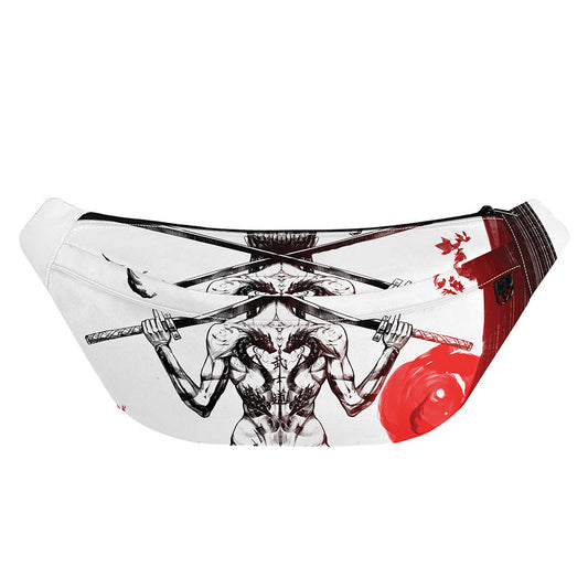 Japanese Samurai Woman Print Fanny Pack