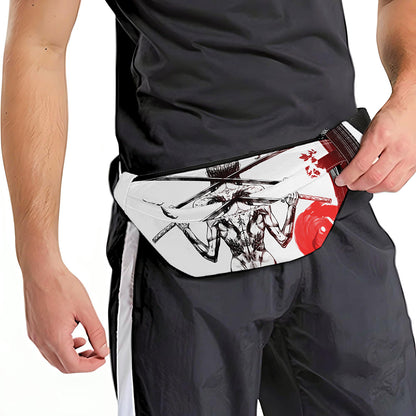 Japanese Samurai Woman Print Fanny Pack
