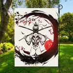 Japanese Samurai Woman Print Garden Flag