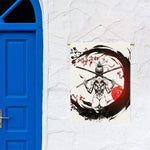 Japanese Samurai Woman Print Garden Flag