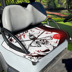 Japanese Samurai Woman Print Golf Cart Seat Cover